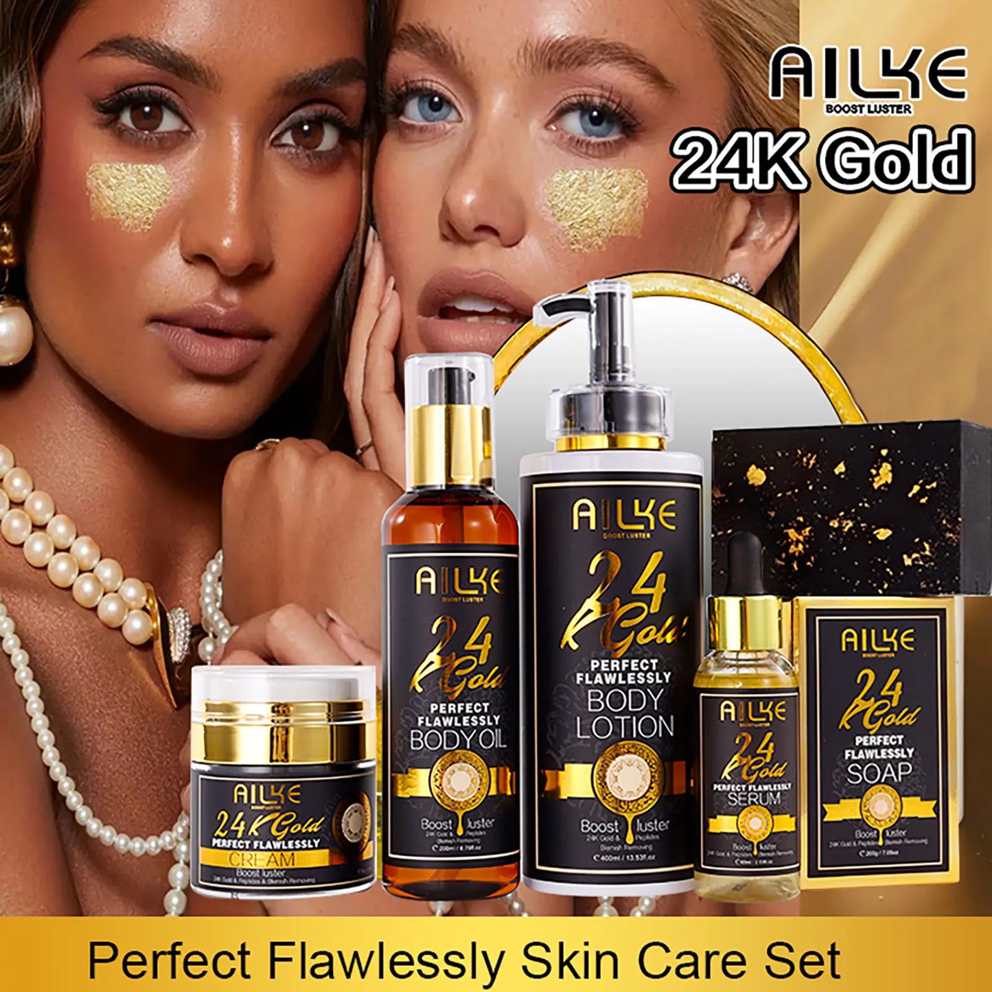 24K Gold Brightening Skin Care Set