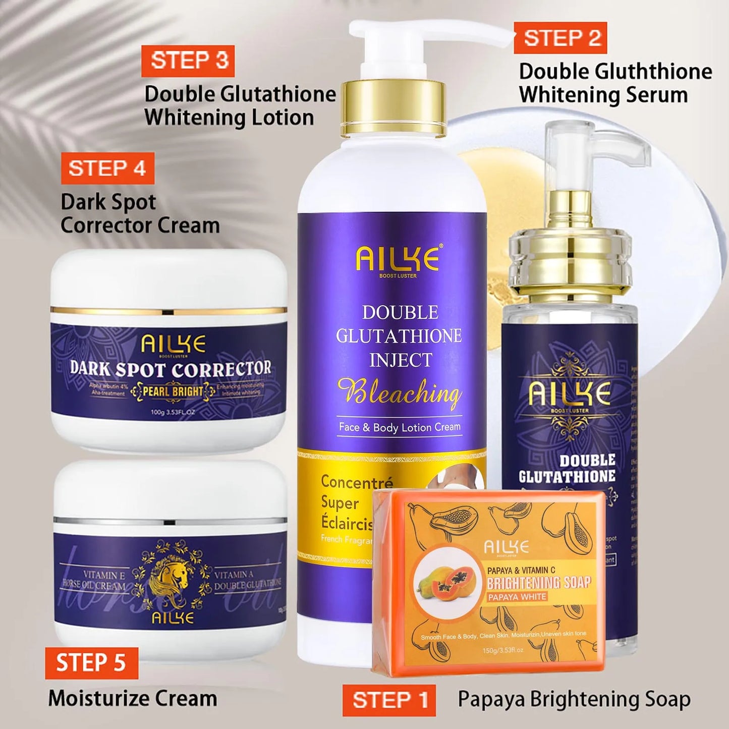 Whitening Moisturizing Skin Care Set